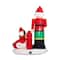 Glitzhome® 7ft. Inflatable Fire Fighter & Puppy Dog With Lights